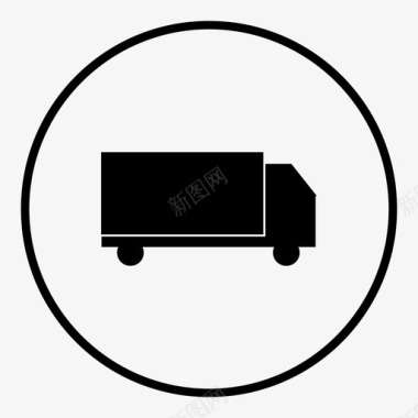 卡车运输工具钻机图标图标