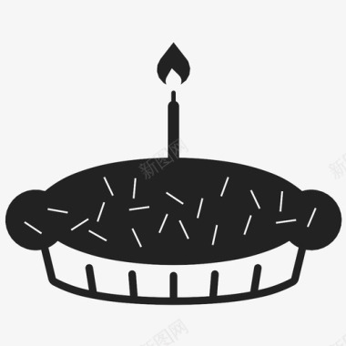 生日蛋糕代币甜食图标图标