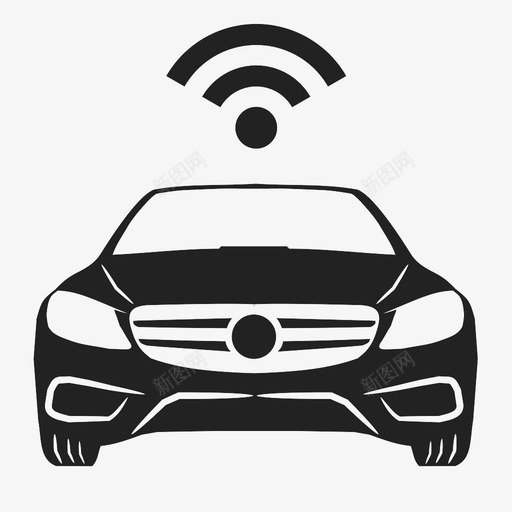 wifi车汽车图标svg_新图网 https://ixintu.com wifi车 汽车