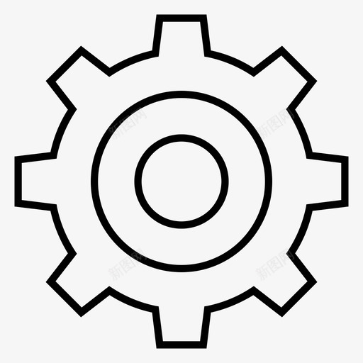 齿轮链轮设置图标svg_新图网 https://ixintu.com 小齿轮 机器 电机 编辑 设置 调整 车轮 链轮 齿轮