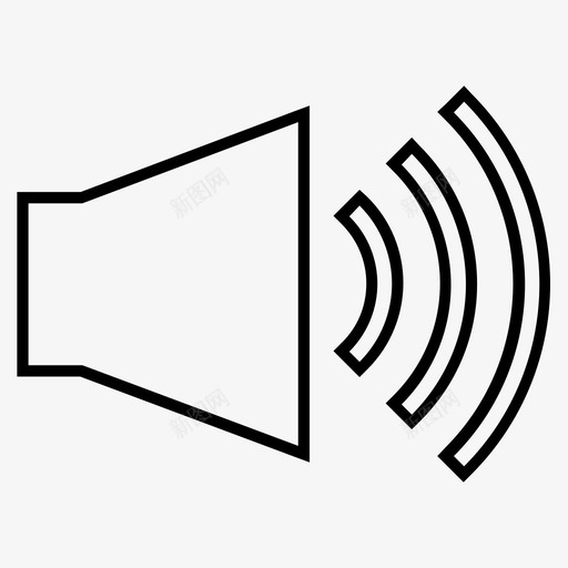 音量音量控制声音音频按钮图标svg_新图网 https://ixintu.com 音量 音量控制声音音频按钮