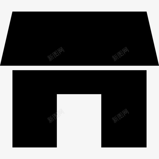 房子黑色的形状界面指向的图标svg_新图网 https://ixintu.com 房子黑色的形状 指向的图标 界面