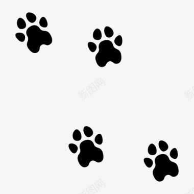 狗印宠物伤痕图标图标