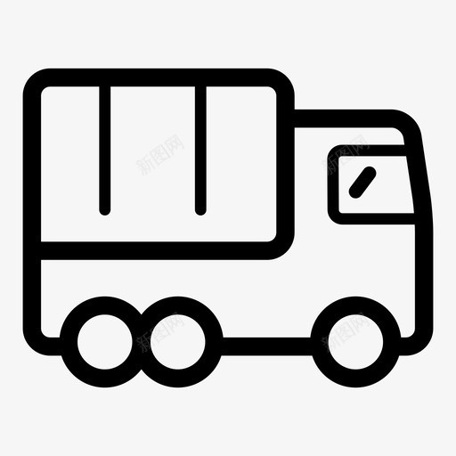 卡车公路大型图标svg_新图网 https://ixintu.com 交付 公路 卡车 大型 箱子 货物 运输 重型车辆 驱动