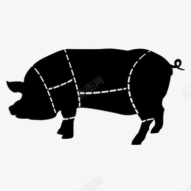 肉猪不保留图标图标