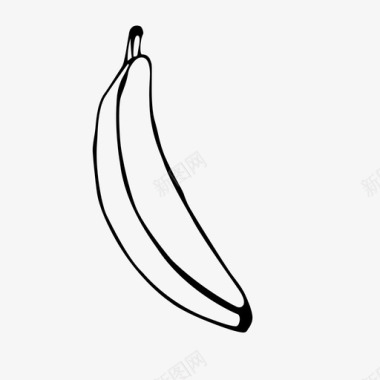 香蕉食用纤维图标图标