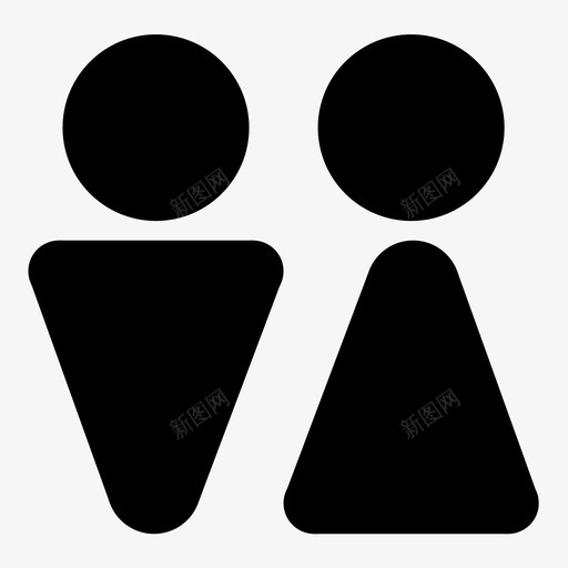 男女标牌洗手间图标svg_新图网 https://ixintu.com 关系 减法 忽略 情侣 更多 标牌 洗手间 浴室 男女 转发