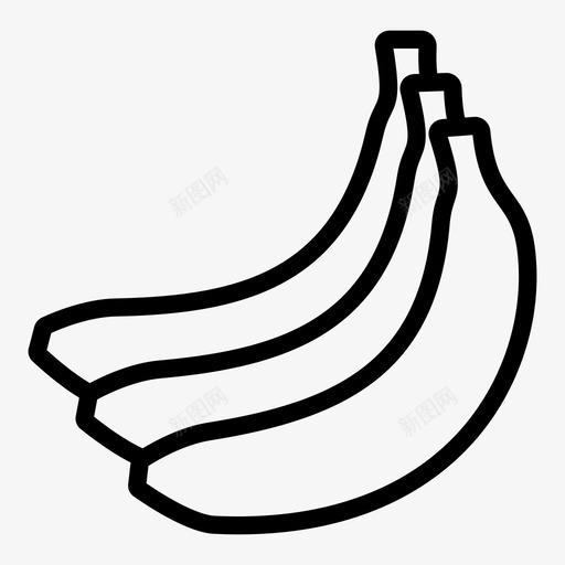 香蕉晚餐吃图标svg_新图网 https://ixintu.com 健康 吃 晚餐 水果 食物 香蕉