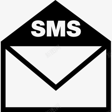 Sms信函信封接口符号学术2图标图标