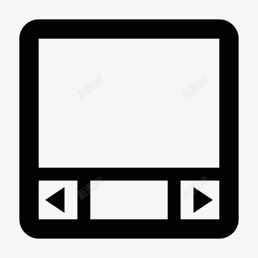 滚动条视图侧面图标svg_新图网 https://ixintu.com 侧面 前进 后退 应用程序 有用的图标用户界面 水平滚动条 滚动条 移动 窗口 视图