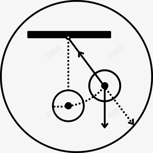 钟摆滴答站立图标svg_新图网 https://ixintu.com 圆圈 定律 手表 旋转 时钟 滴答 科学研究圆形实心 站立 节拍器 计数器 钟摆