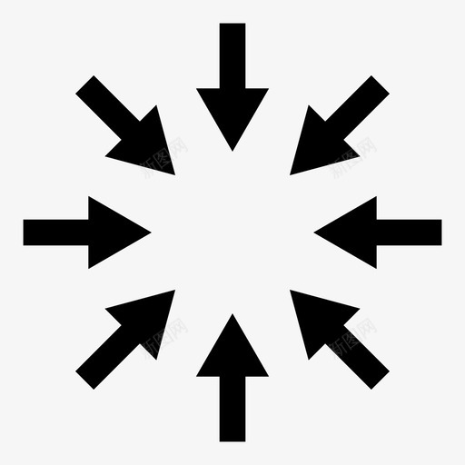 最小化推迟加号图标svg_新图网 https://ixintu.com 会合点 删除 加号 压缩 忽略 折叠 指示 推迟 最小化 箭头 调整大小