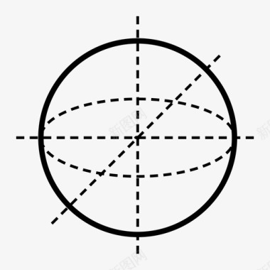 球体形状行星图标图标