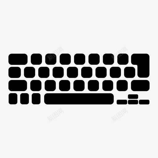 键盘附件计算机图标svg_新图网 https://ixintu.com qwerty 俯视图 按键 数字键盘 无线 类型 计算机 键盘 附件