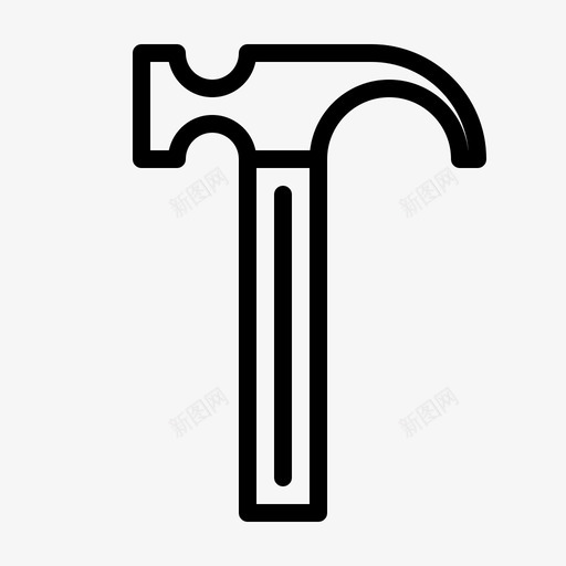锤子工具箱锤击器图标svg_新图网 https://ixintu.com 工作 工具箱 工匠 手工工具 棍棒 设备 锤击器 锤子