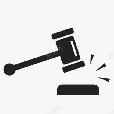 木槌律师法官图标图标