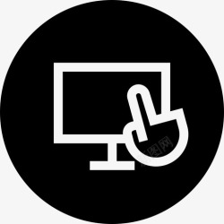 触摸笔记本手势信号点图标高清图片