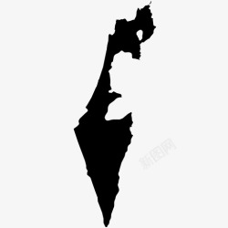 以色列地图图片以色列国家地理图标高清图片