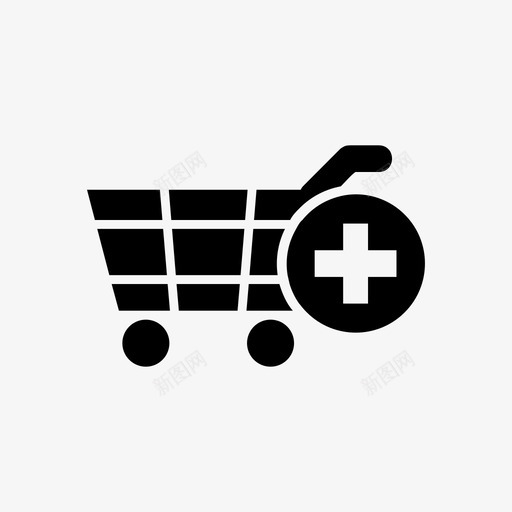 购物车零售收据图标svg_新图网 https://ixintu.com 搬运 收据 物品 篮子 购买 购物车 零售
