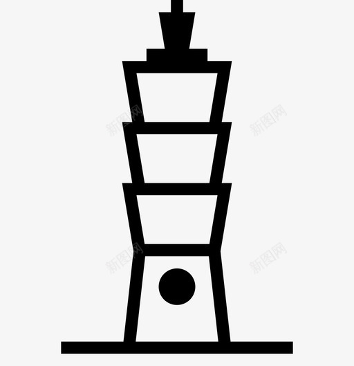 台北101塔高图标svg_新图网 https://ixintu.com 101大楼 中华人民共和国省级行政区 中国台湾省 台北101 台湾 名胜古迹 塔 建筑 考古 迷人 高