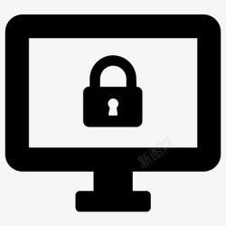 精致锁锁个人电脑密码图标高清图片