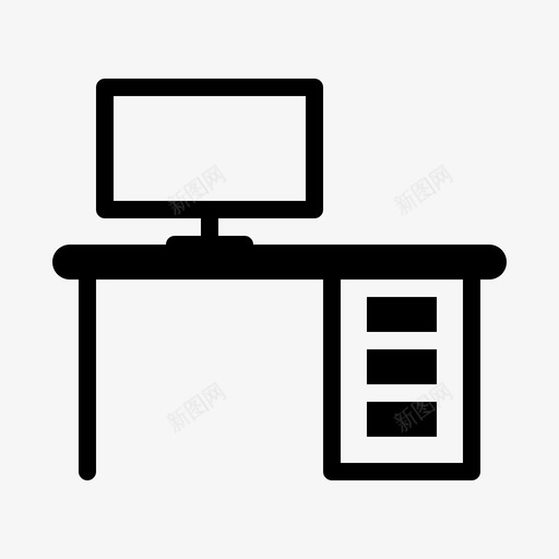 桌面宽馅饼图标svg_新图网 https://ixintu.com 办公室 商务 在办公室 宽 工作 桌面 沿 烘干 秘书 蛋糕 馅饼