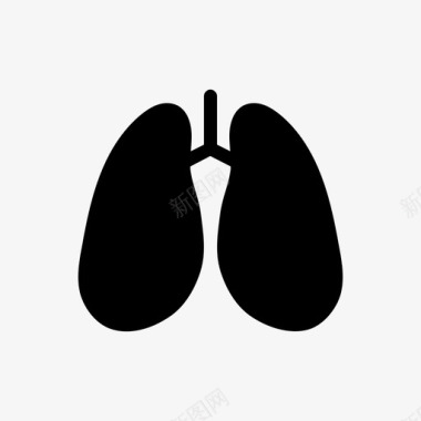 肺肺科无图标图标