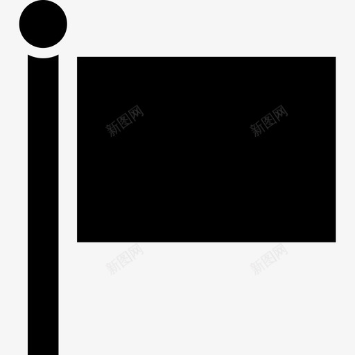 旗帜黑色形状旗帜指向的图标svg_新图网 https://ixintu.com 指向的图标 旗帜 旗帜黑色形状