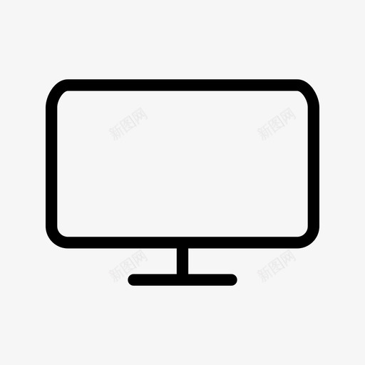 显示器电视标牌图标svg_新图网 https://ixintu.com 室内图标集 宽屏 屏幕 广告牌 显示器 标牌 框架 横向 电器 电视