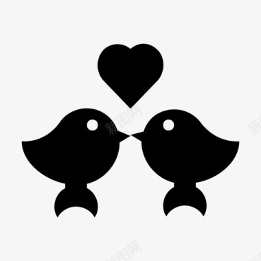爱鸟爱和浪漫的材料标图标图标