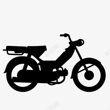 轻便摩托车汽车滑板车图标图标