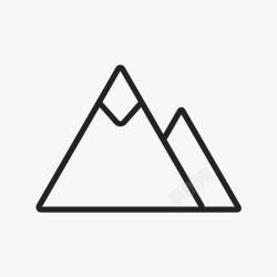 信号山山信号自然图标高清图片
