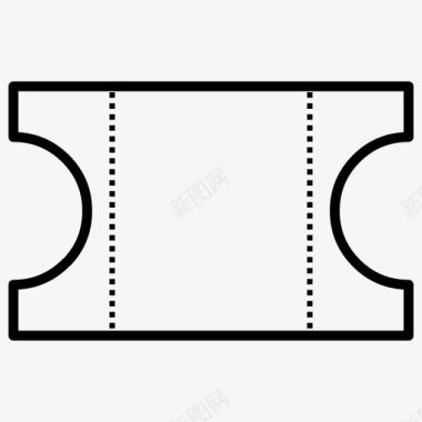 门票通行证纸张图标图标