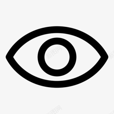 眼睛感性光学图标图标