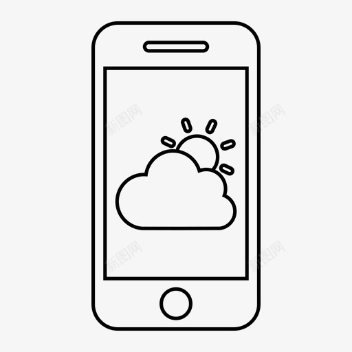 天气应用程序图表图标svg_新图网 https://ixintu.com 云 信息 图表 多云 天气 应用程序 数据 移动 移动集合1 预测