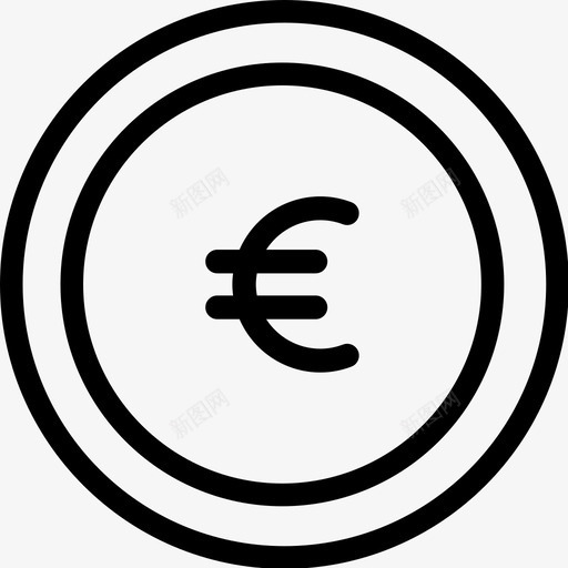 硬币银币财富图标svg_新图网 https://ixintu.com euo 商业和金融 现金 硬币 财宝 财富 货币 银币 铸币