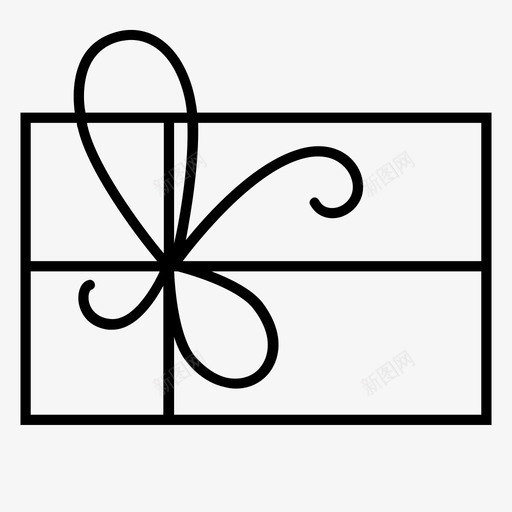 礼品盒惊喜丝带图标svg_新图网 https://ixintu.com 丝带 包装 庆祝 惊喜 生日 礼品盒 礼物 节日