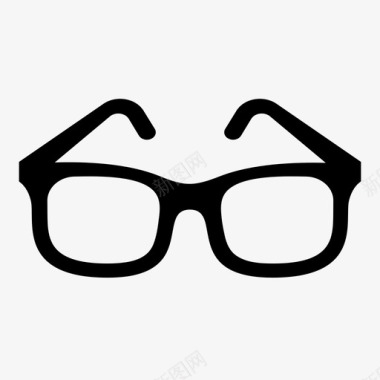 眼镜矫正眼镜镜框图标图标