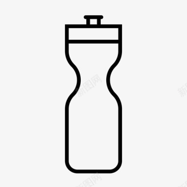 水瓶运动啜饮图标图标