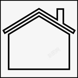 线稿房子房子线房子房子图标高清图片