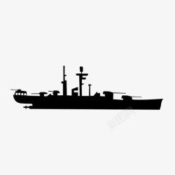 战列舰战列舰海军统治地位的象征海战的力量图标高清图片