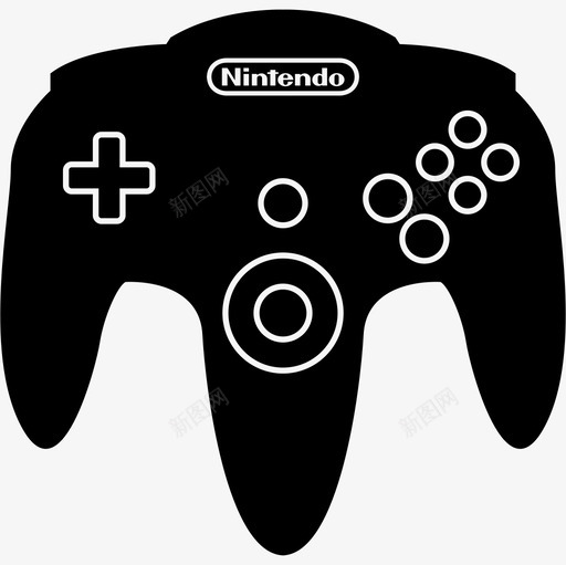 N64游戏控制控制视频游戏图标svg_新图网 https://ixintu.com N64游戏控制 控制 视频游戏