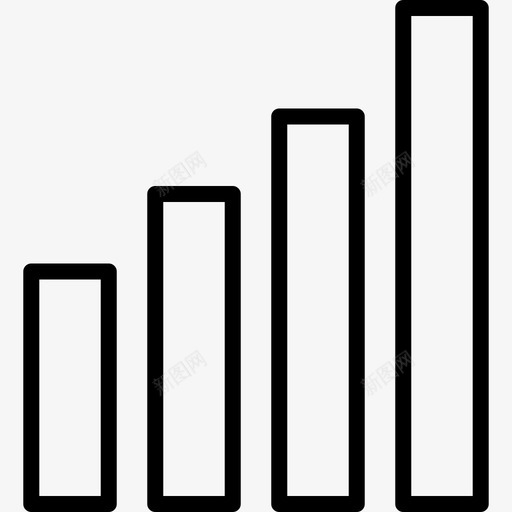 信号投影性能图标svg_新图网 https://ixintu.com 上升 信号 信息图元素 分析 列 图表 增长 性能 投影 条形图