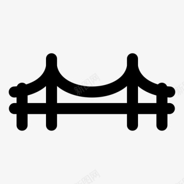 桥梁结构河桥图标图标