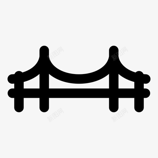 桥梁结构河桥图标svg_新图网 https://ixintu.com 分支 延伸 建筑 建筑大胆 旅游 桥梁 河桥 结构 行人 连接