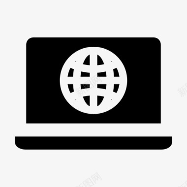笔记本电脑互联网网页网络浏览器图标图标