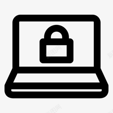 保护笔记本电脑密码密钥图标图标
