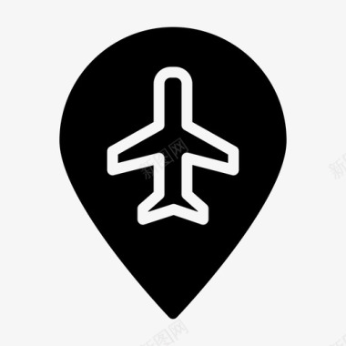 机场航空公司航班图标图标