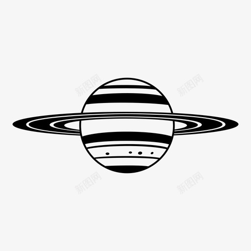 土星大气外太空图标svg_新图网 https://ixintu.com 光环 卫星 土星 外太空 大气 太阳系 宇宙 行星