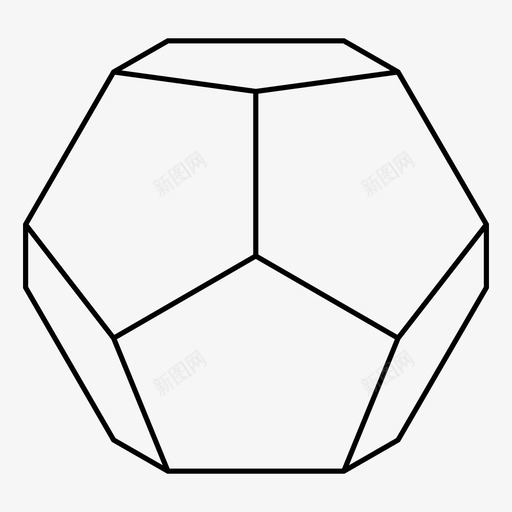 十二面体长方体几何学图标svg_新图网 https://ixintu.com 几何学 十二面体 固体 图像 柏拉图式 神圣 神圣几何学 长方体